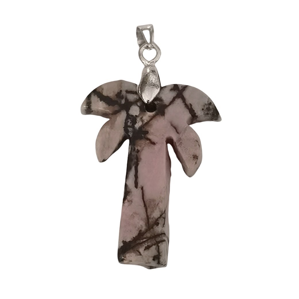 Coconut Tree Stone Pendant for DIY Making Jewelry Necklace hanmade Craved Crystal Collection  20x28mm