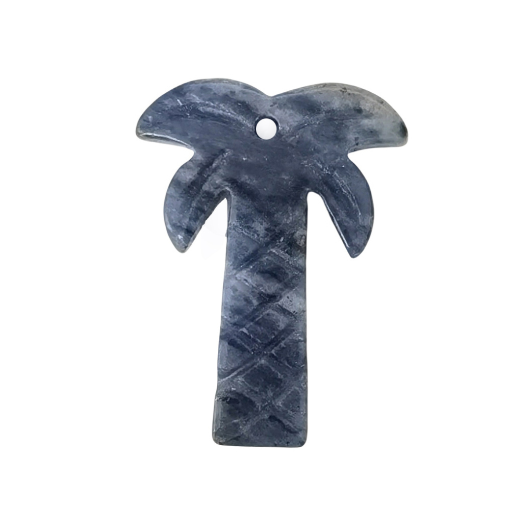 Coconut Tree Stone Pendant for DIY Making Jewelry Necklace hanmade Craved Crystal Collection  20x28mm