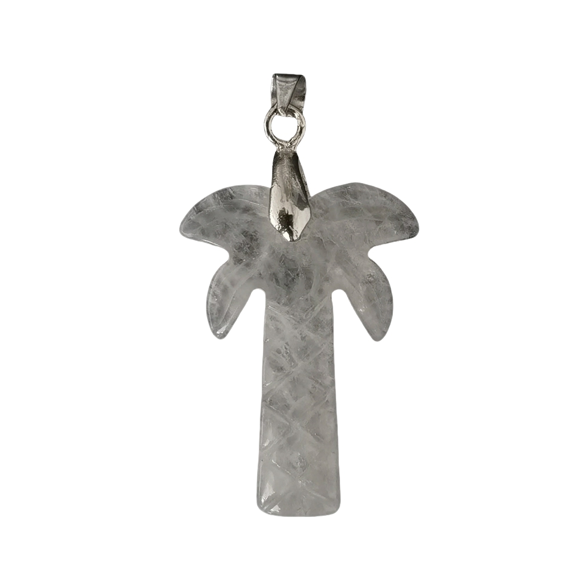 Coconut Tree Stone Pendant for DIY Making Jewelry Necklace hanmade Craved Crystal Collection  20x28mm