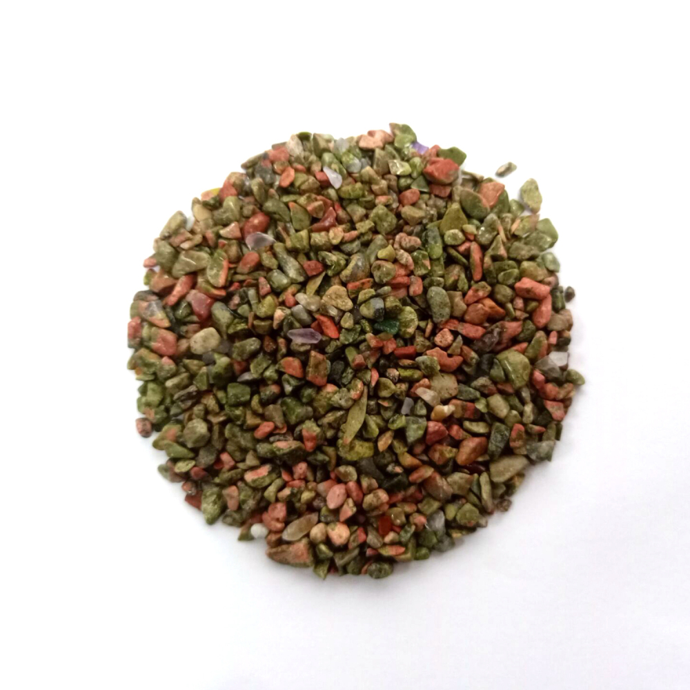 Chip Unakite Beads for Home Decoration & Decor Making Jewelry 100Gram Crushed Irregular Tumbled Stone Pieces Beads No hole