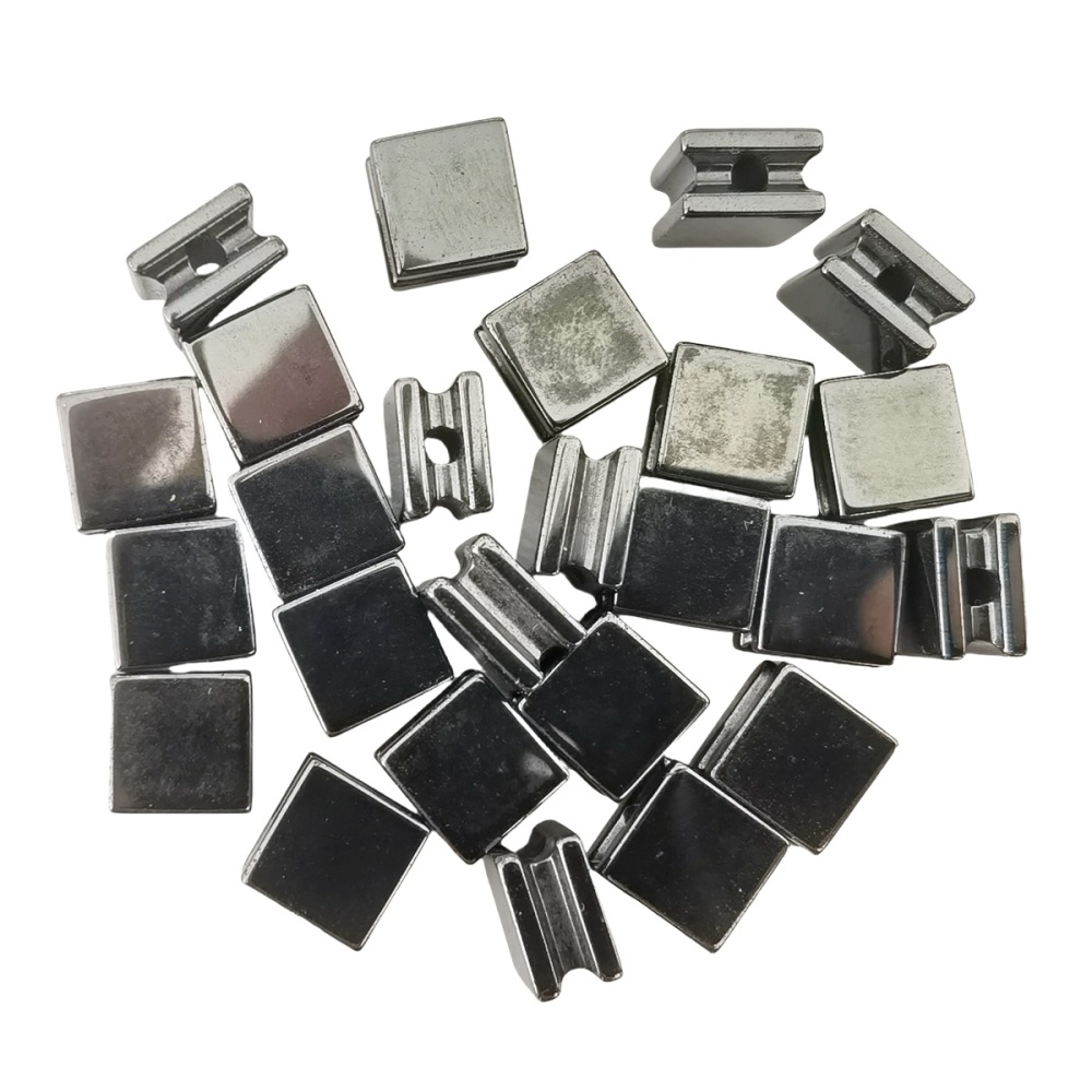 10PCS Black Hematite Cube Stone Beads 8x8x5MM 1PCS For Making Jewelry  NO Magnetic