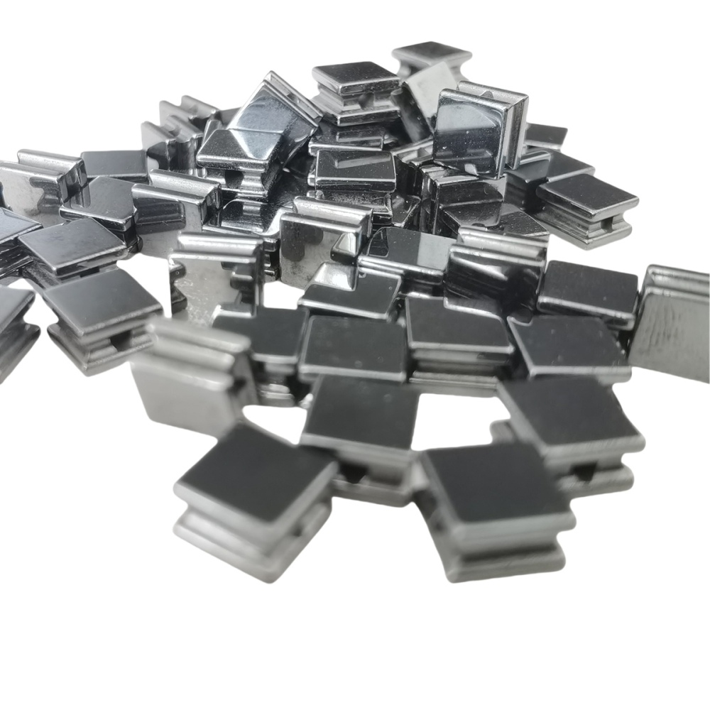 10PCS Black Hematite Cube Stone Beads 8x8x5MM 1PCS For Making Jewelry  NO Magnetic