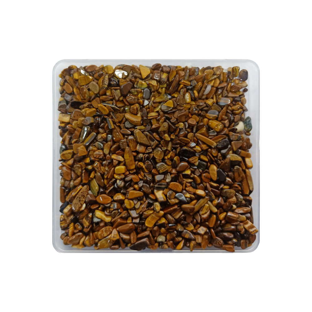 Chip Yellow Tiger's Eye Stone Beads for Home Decoration & Decor Making Jewelry 100Gram Crushed Irregular Tumbled Stone Pieces Beads No hole