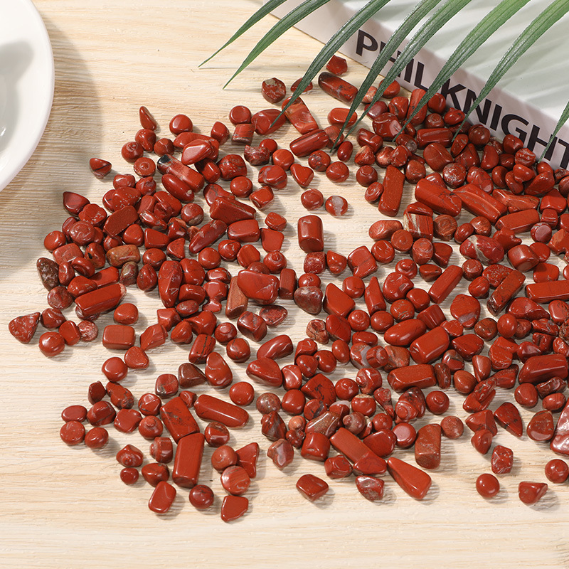 Chip Red Jasper Beads for Home Decoration & Decor Making Jewelry 100Gram Crushed Irregular Tumbled Stone Pieces Beads No hole