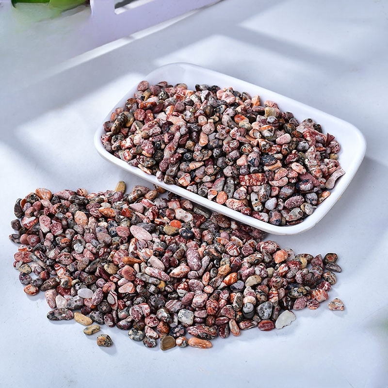 Chip Leopard Skin Jasper Beads for Home Decoration & Decor Making Jewelry 100Gram Crushed Irregular Tumbled Stone Pieces Beads No hole