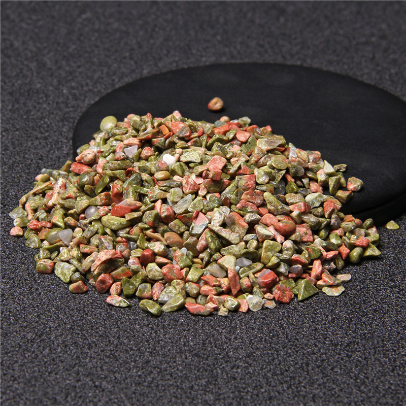 Chip Unakite Beads for Home Decoration & Decor Making Jewelry 100Gram Crushed Irregular Tumbled Stone Pieces Beads No hole