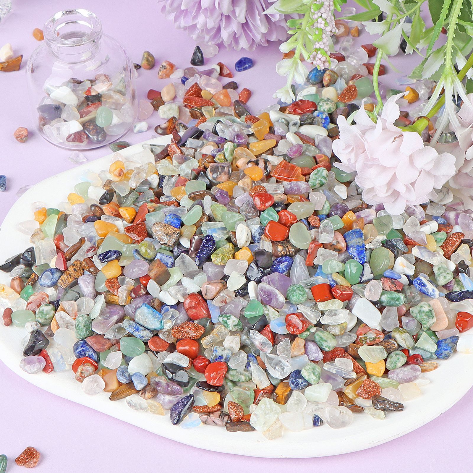Chip GemstoneBeads for Home Decoration & Decor Making Jewelry 100Gram
