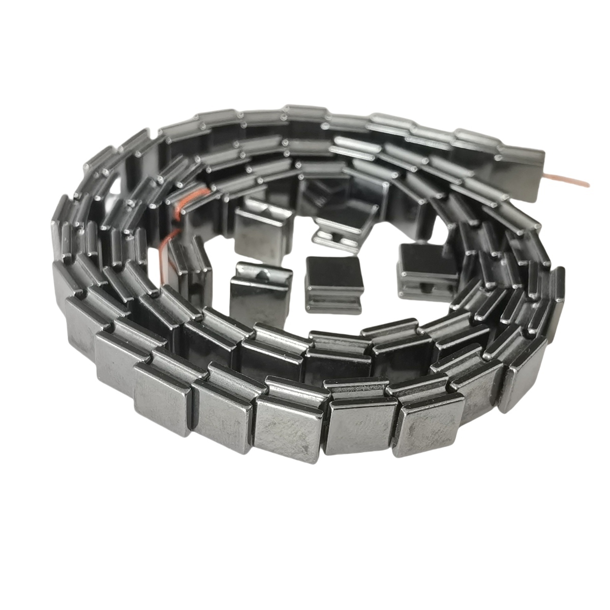 Black Hematite Cube Stone Beads 8x8x5MM For Making Jewelry  NO Magnetic  1Strand & 56PCS