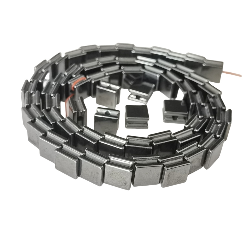 Black Hematite Cube Stone Beads 8x8x5MM For Making Jewelry  NO Magnetic  1Strand & 56PCS