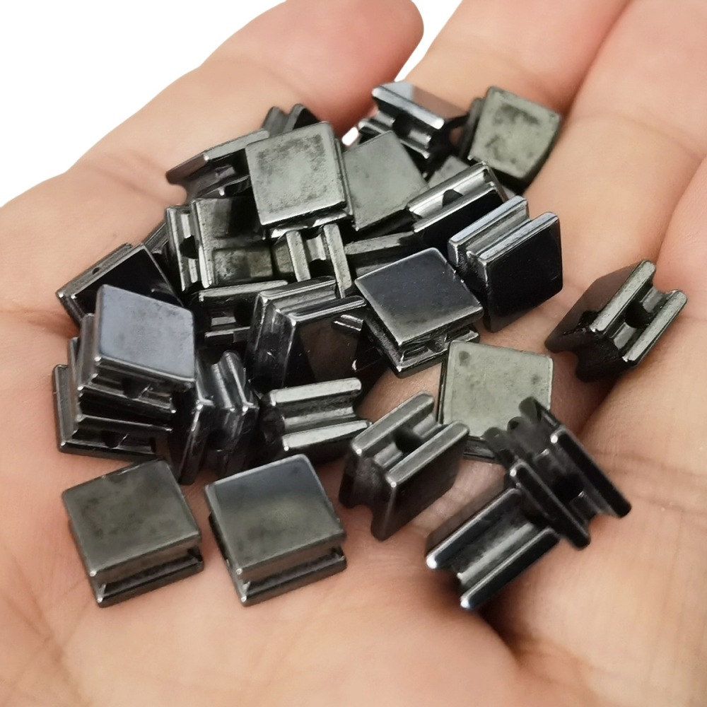 10PCS Black Hematite Cube Stone Beads 8x8x5MM 1PCS For Making Jewelry  NO Magnetic
