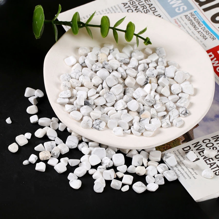 Chip Howlite Turquoise Beads for Home Decoration & Decor Making Jewelry 100Gram Crushed Irregular Tumbled Stone Pieces Beads No hole