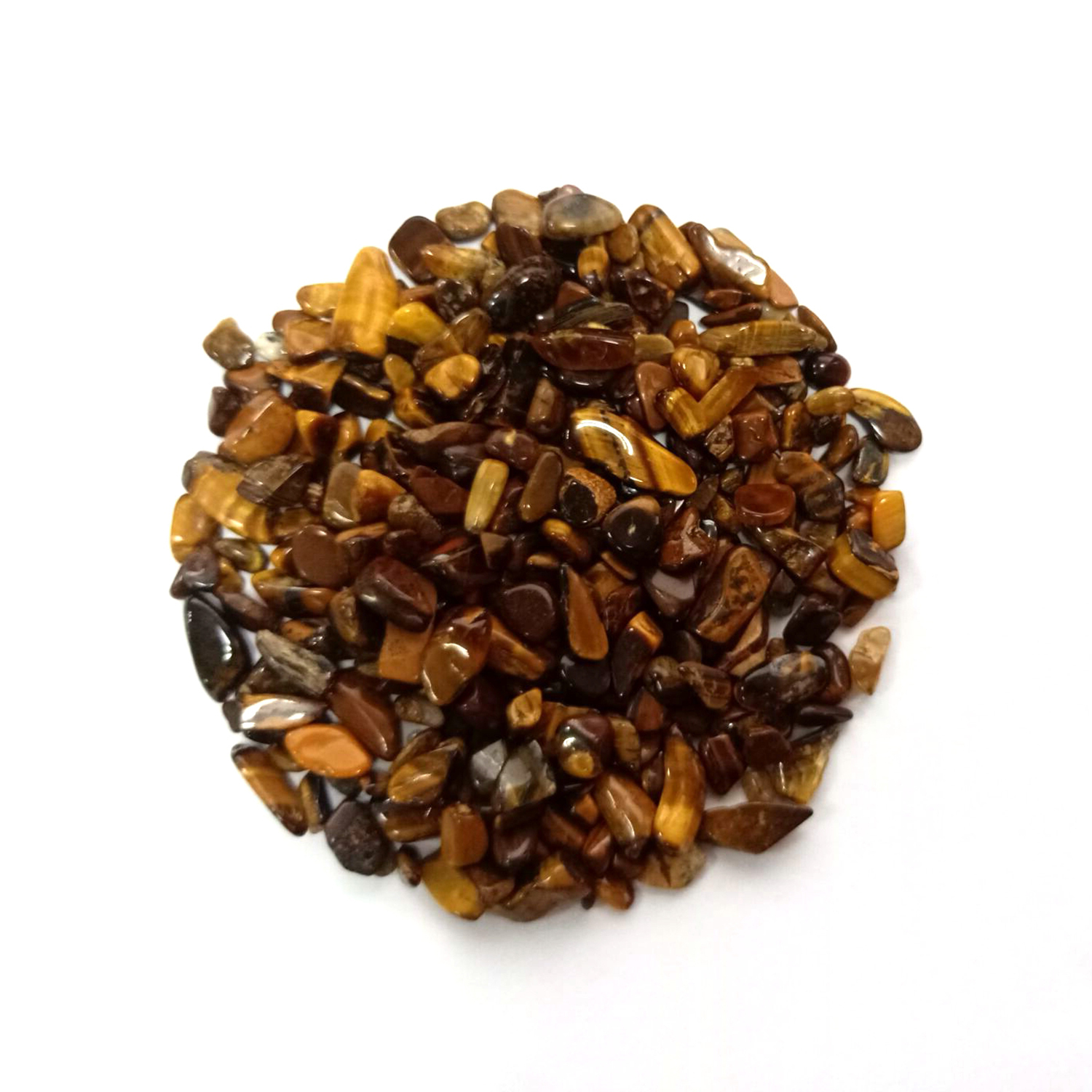 Chip Yellow Tiger's Eye Stone Beads for Home Decoration & Decor Making Jewelry 100Gram Crushed Irregular Tumbled Stone Pieces Beads No hole