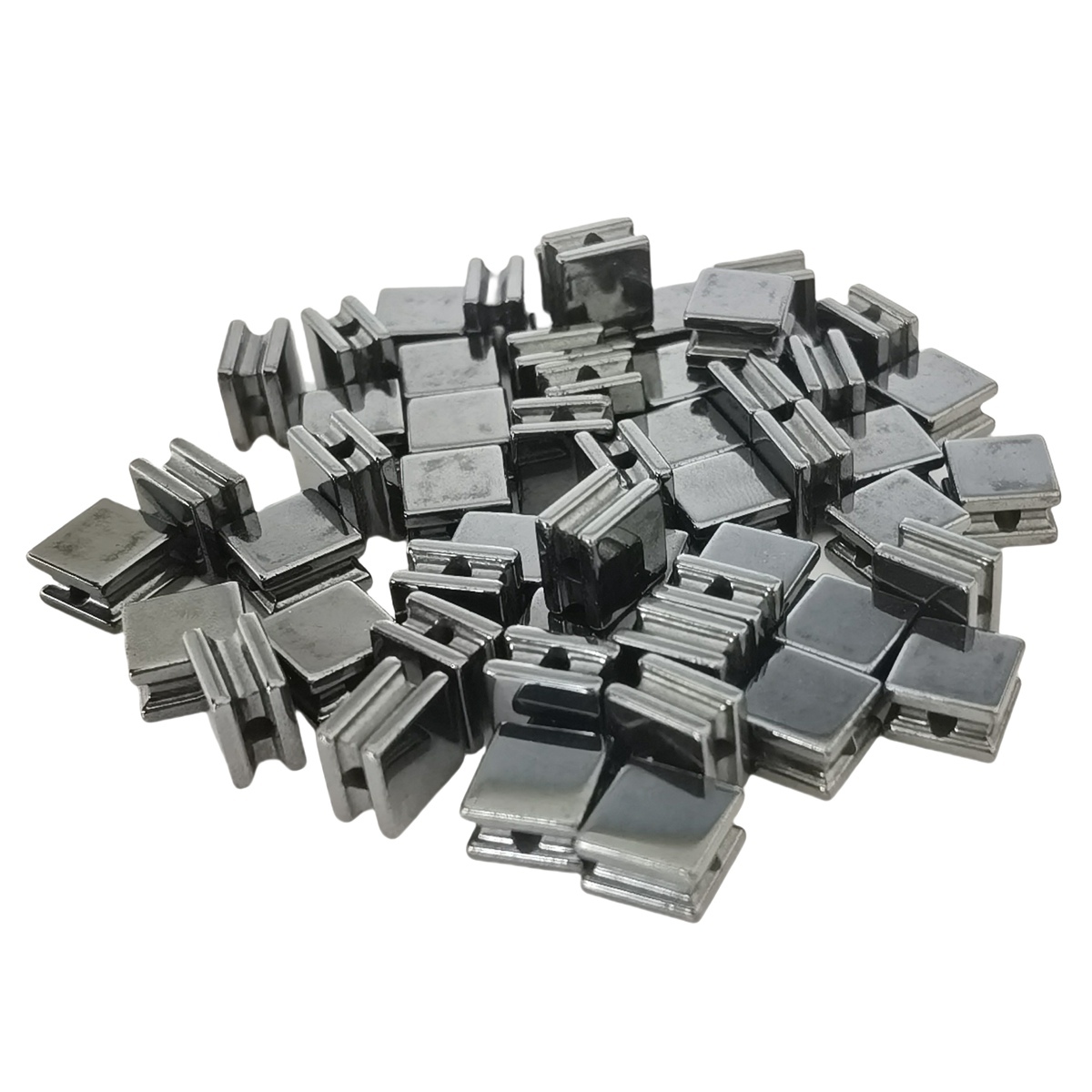 10PCS Black Hematite Cube Stone Beads 8x8x5MM 1PCS For Making Jewelry  NO Magnetic