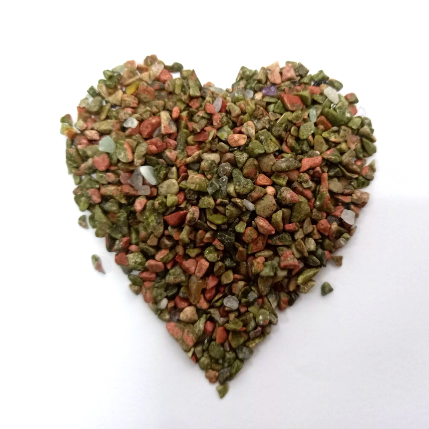 Chip Unakite Beads for Home Decoration & Decor Making Jewelry 100Gram Crushed Irregular Tumbled Stone Pieces Beads No hole