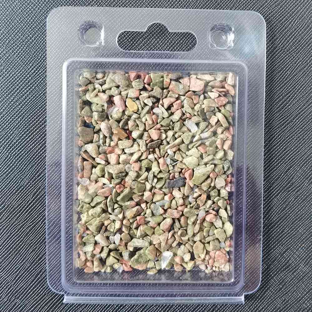 Chip Unakite Beads for Home Decoration & Decor Making Jewelry 100Gram Crushed Irregular Tumbled Stone Pieces Beads No hole