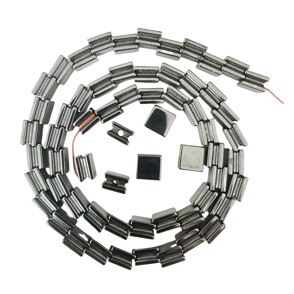 Black Hematite Cube Stone Beads 8x8x5MM For Making Jewelry  NO Magnetic  1Strand & 56PCS