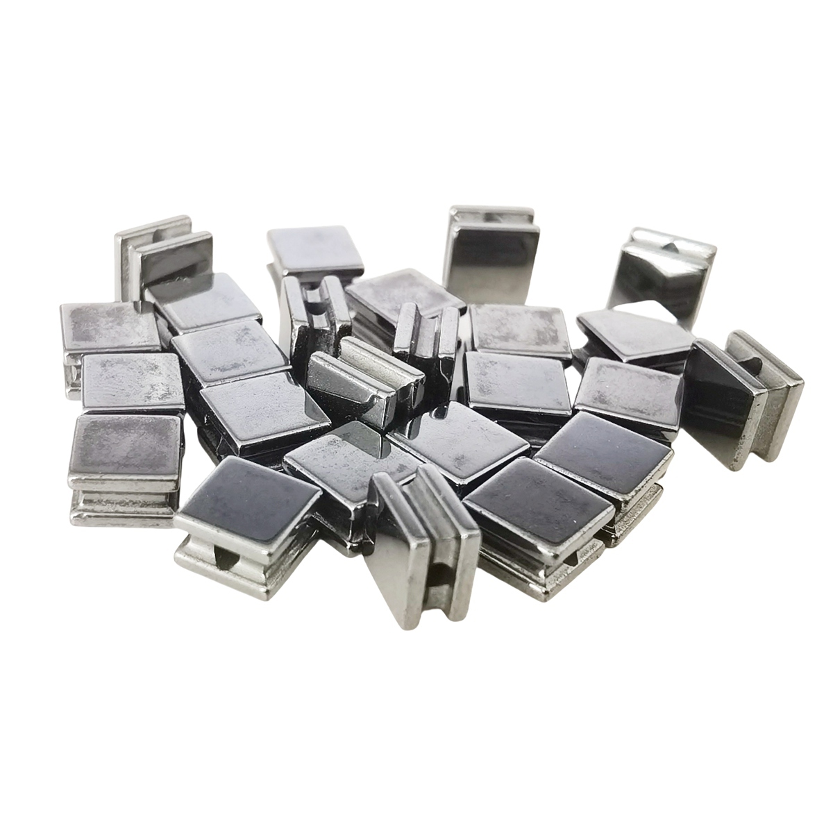 10PCS Black Hematite Cube Stone Beads 8x8x5MM 1PCS For Making Jewelry  NO Magnetic