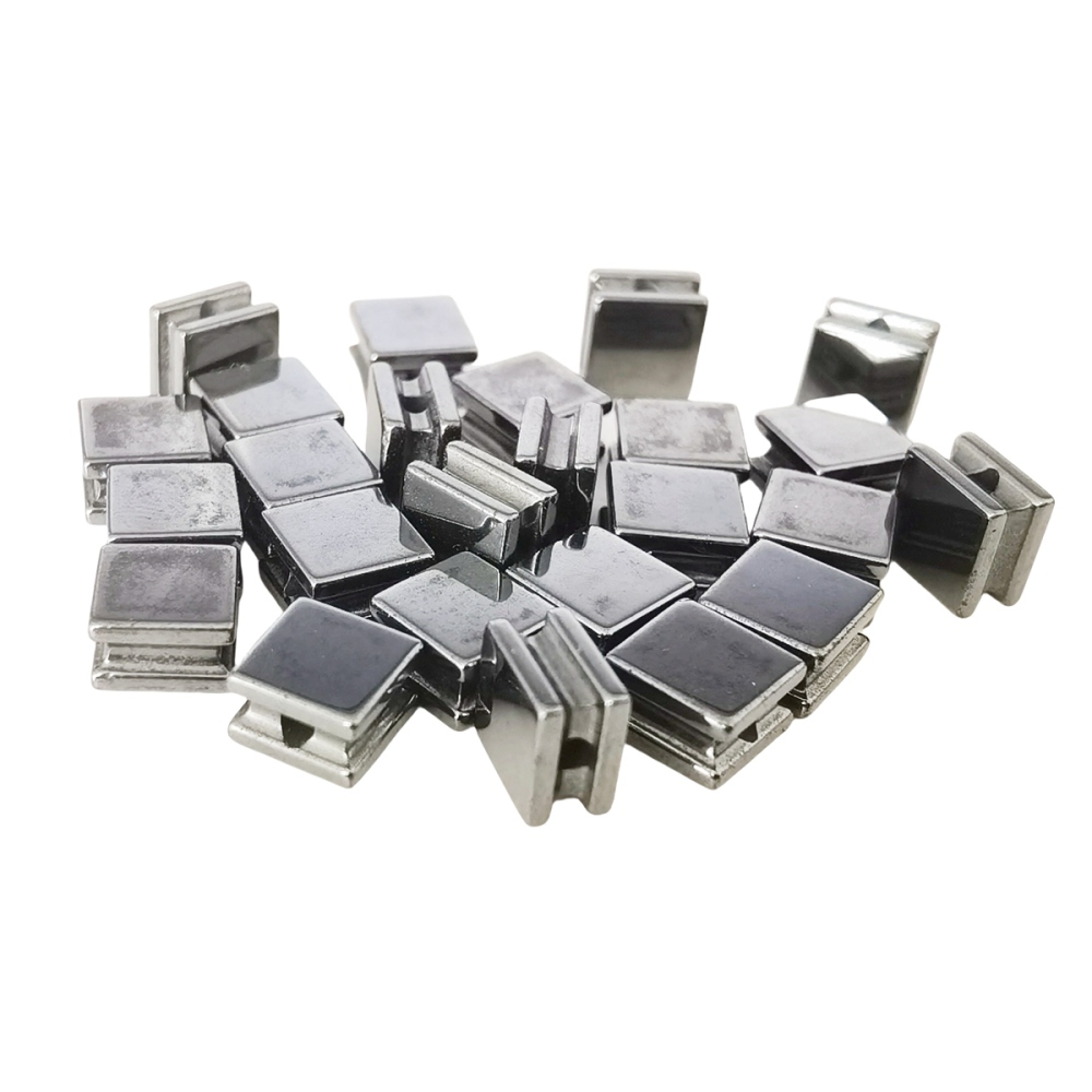10PCS Black Hematite Cube Stone Beads 8x8x5MM 1PCS For Making Jewelry  NO Magnetic