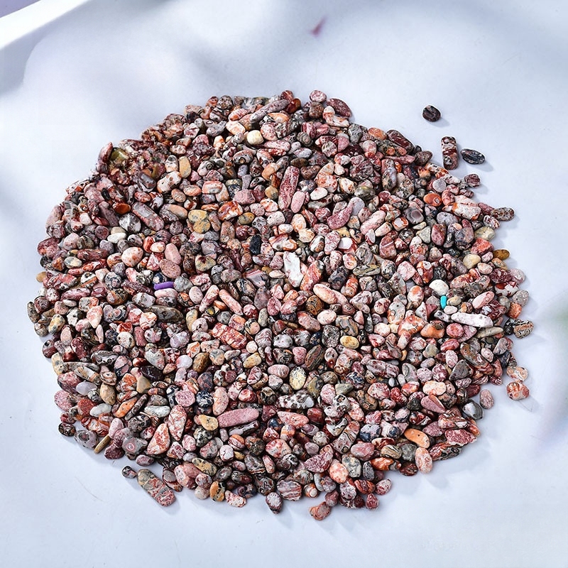Chip Leopard Skin Jasper Beads for Home Decoration & Decor Making Jewelry 100Gram Crushed Irregular Tumbled Stone Pieces Beads No hole