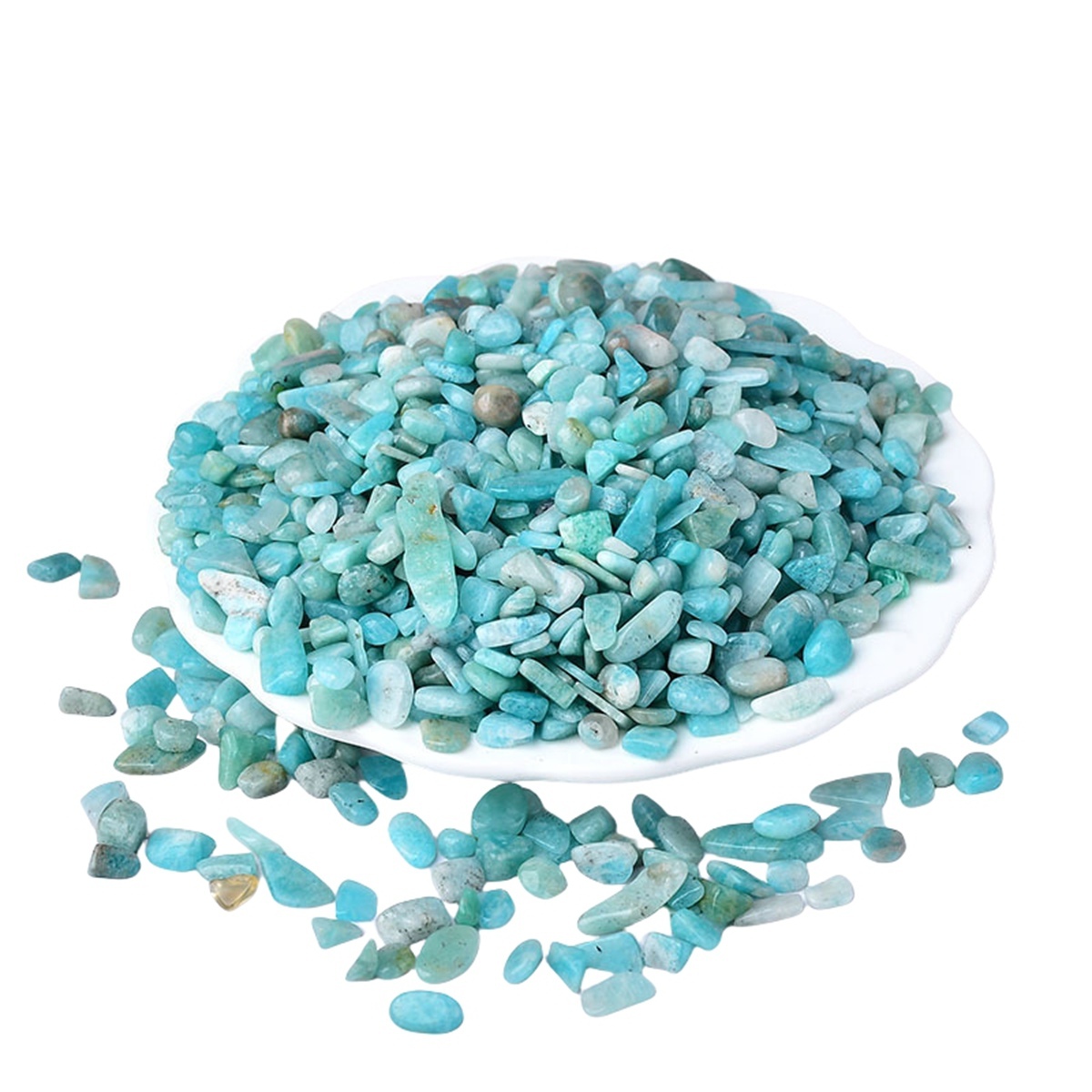 Chip Amazonalite Beads for Home Decoration & Decor Making Jewelry 100Gram Crushed Irregular Tumbled Stone Pieces Beads No hole