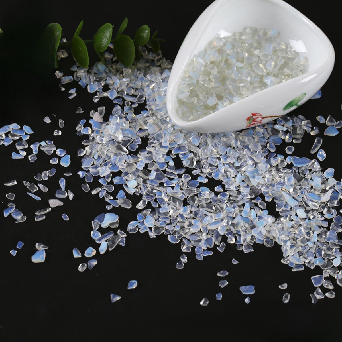 Chip Opal Beads for Home Decoration & Decor Making Jewelry 100Gram Crushed Irregular Tumbled Stone Pieces Beads No hole