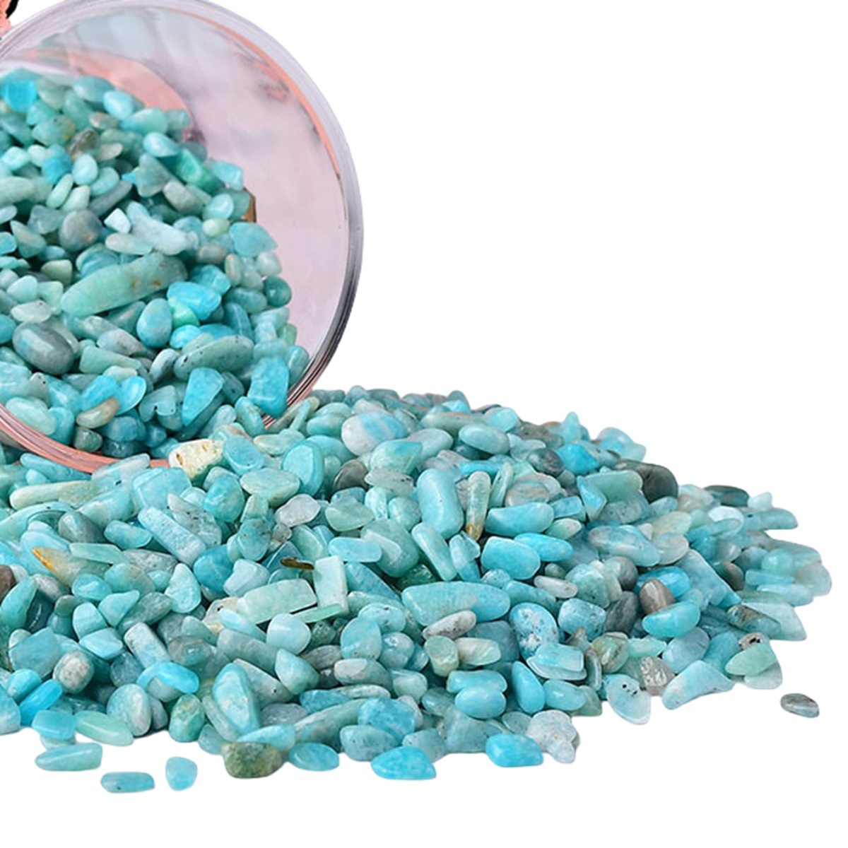 Chip Amazonalite Beads for Home Decoration & Decor Making Jewelry 100Gram Crushed Irregular Tumbled Stone Pieces Beads No hole