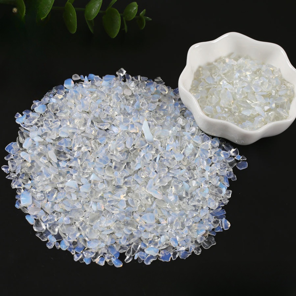 Chip Opal Beads for Home Decoration & Decor Making Jewelry 100Gram Crushed Irregular Tumbled Stone Pieces Beads No hole