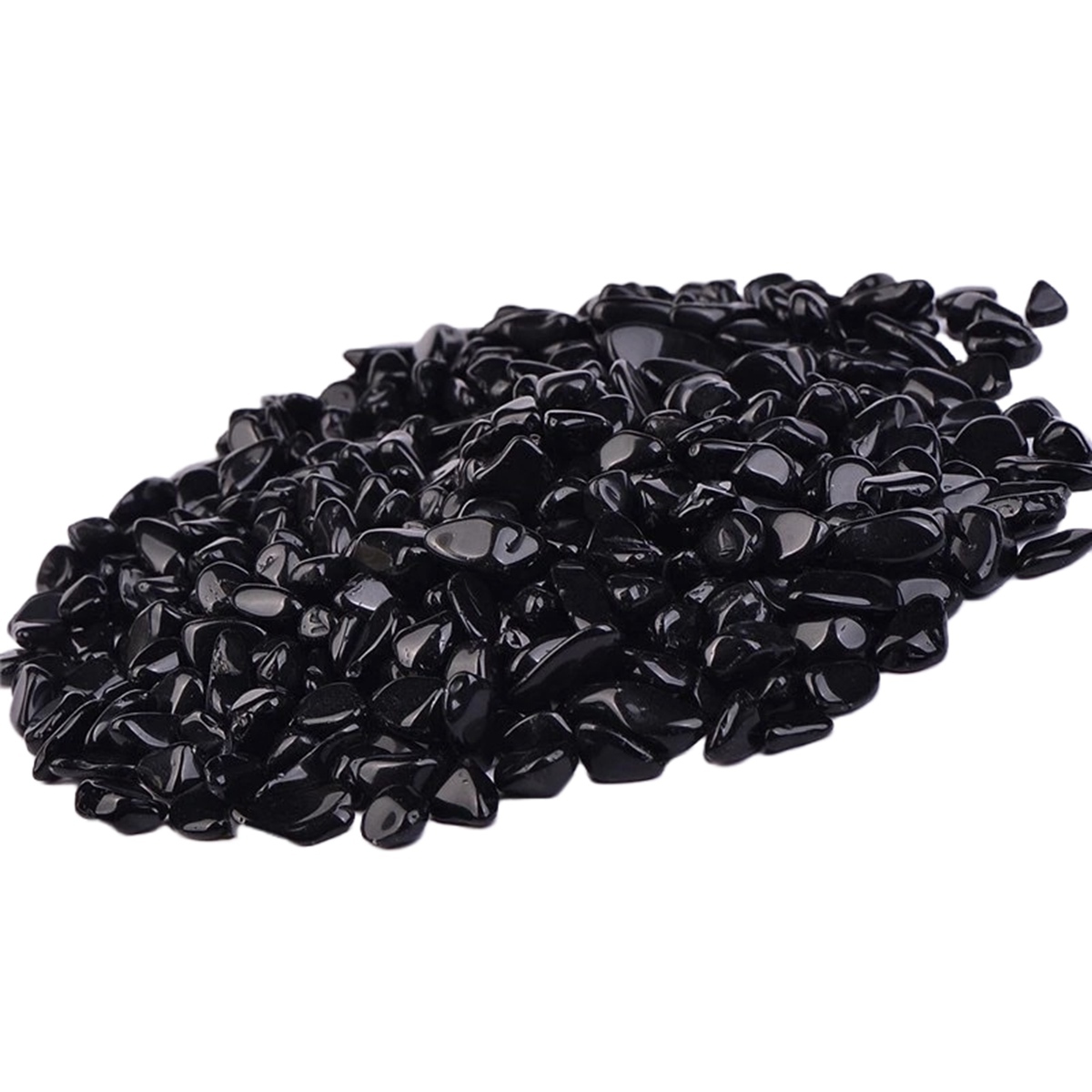 Chip Black Obsidian Beads for Home Decoration & Decor Making Jewelry 100Gram Crushed Irregular Tumbled Stone Pieces Beads No hole