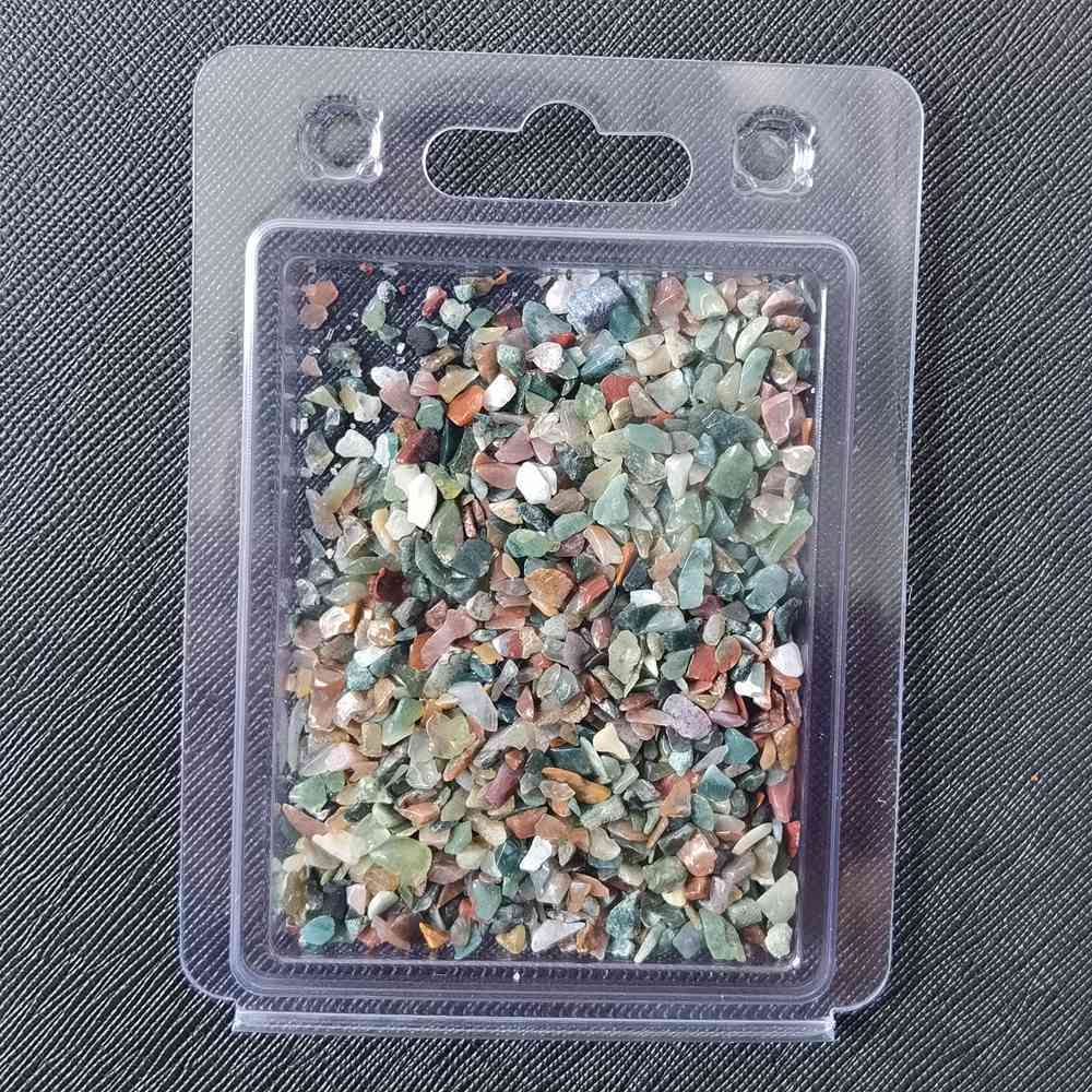 Chip Fancy Jasper Beads for Home Decoration & Decor Making Jewelry 100Gram Crushed Irregular Tumbled Stone Pieces Beads No hole in Plastic Box