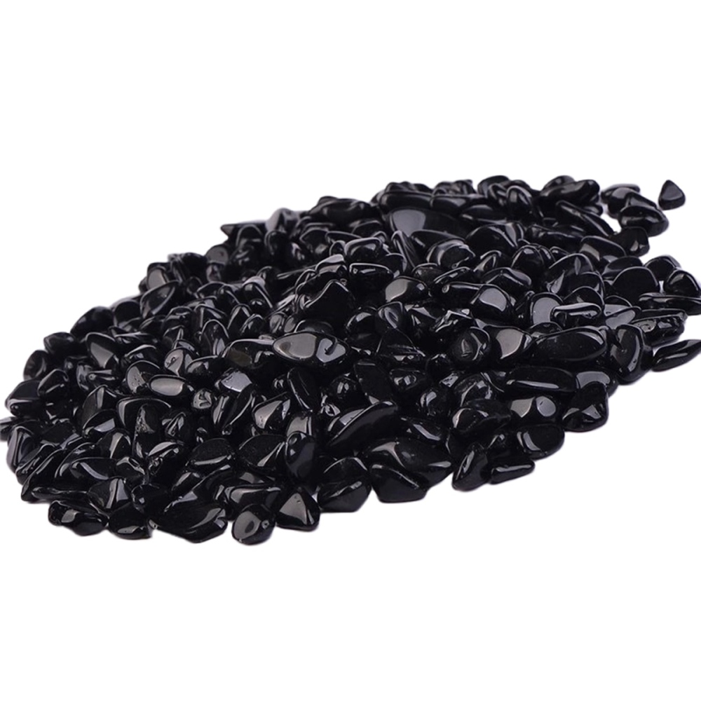 Chip Black Obsidian Beads for Home Decoration & Decor Making Jewelry 100Gram Crushed Irregular Tumbled Stone Pieces Beads No hole