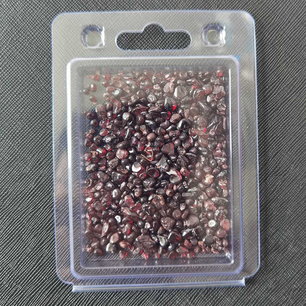 Chip Garnet Beads for Home Decoration & Decor Making Jewelry 100Gram Crushed Irregular Tumbled Stone Pieces Beads No hole In Plastic Box