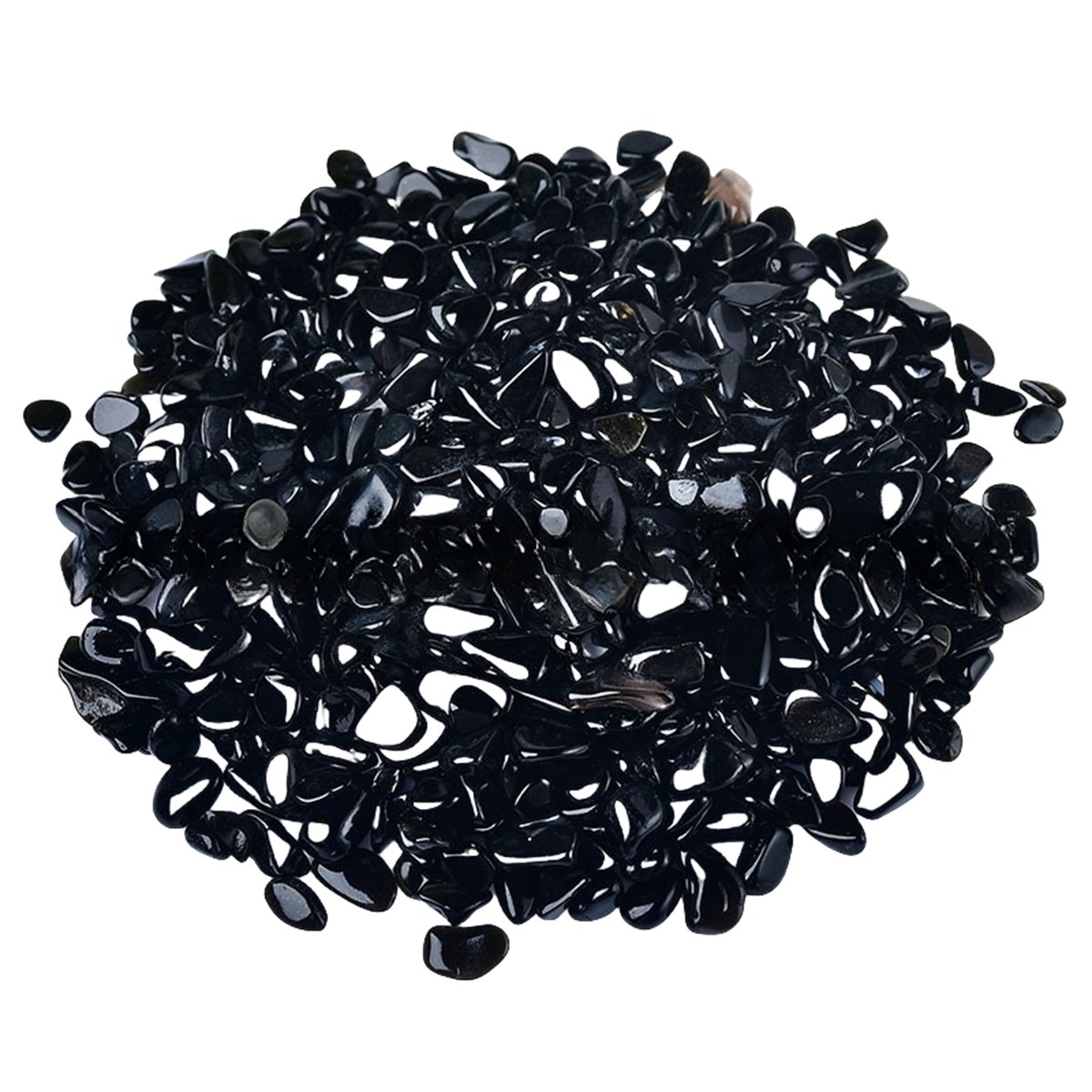 Chip Black Obsidian Beads for Home Decoration & Decor Making Jewelry 100Gram Crushed Irregular Tumbled Stone Pieces Beads No hole