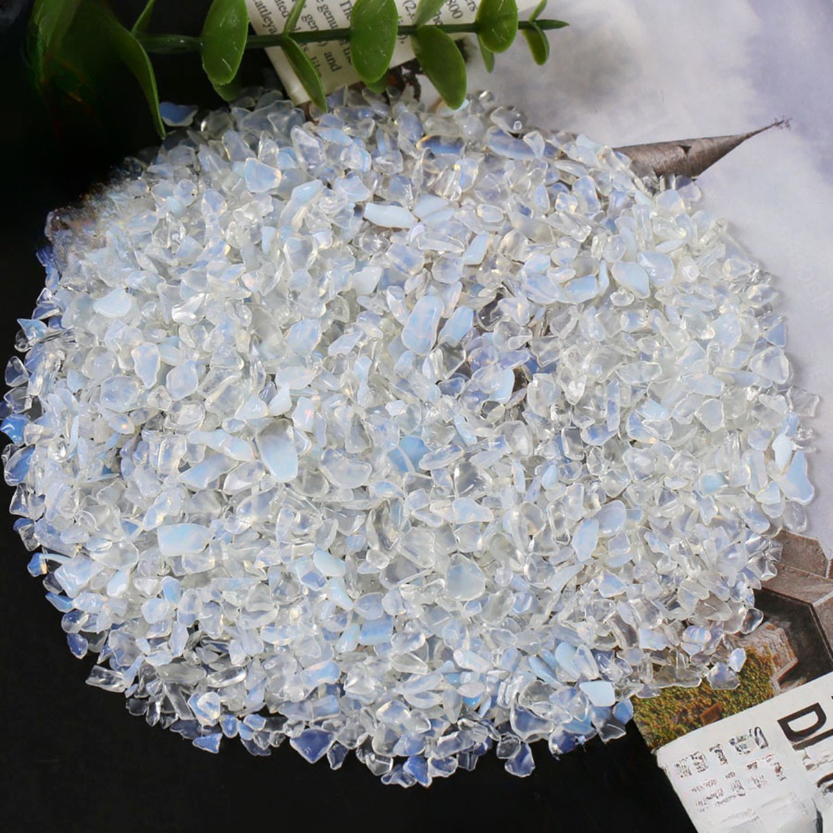 Chip Opal Beads for Home Decoration & Decor Making Jewelry 100Gram Crushed Irregular Tumbled Stone Pieces Beads No hole