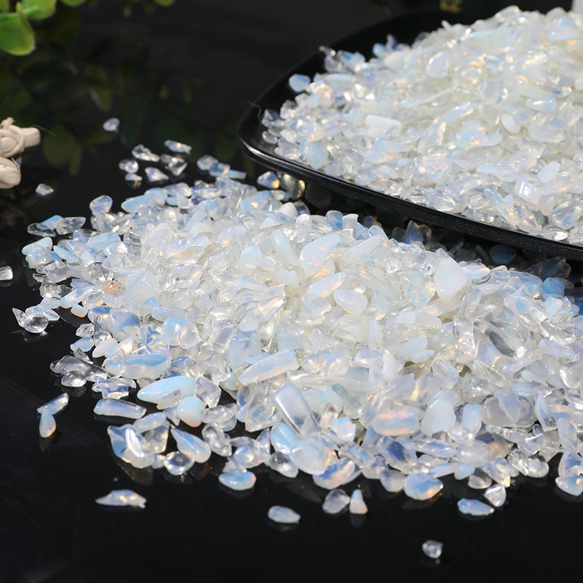 Chip Opal Beads for Home Decoration & Decor Making Jewelry 100Gram Crushed Irregular Tumbled Stone Pieces Beads No hole