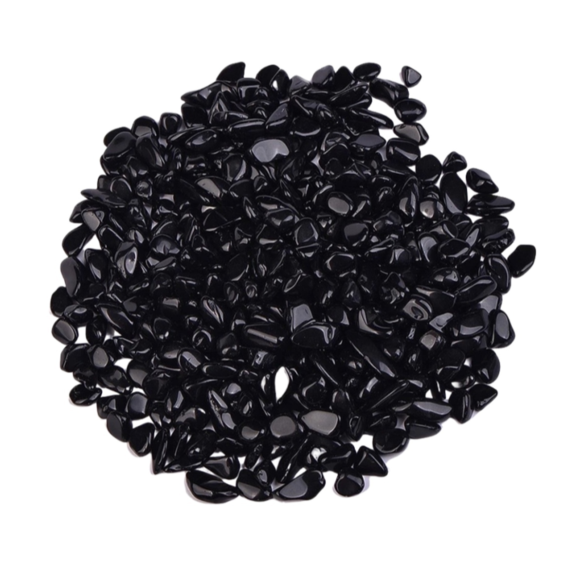 Chip Black Obsidian Beads for Home Decoration & Decor Making Jewelry 100Gram Crushed Irregular Tumbled Stone Pieces Beads No hole