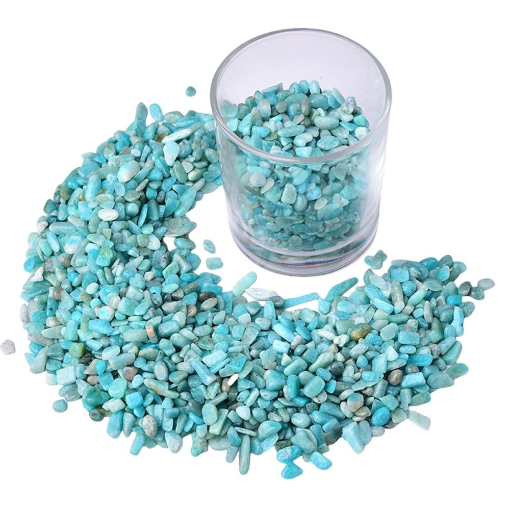 Chip Amazonalite Beads for Home Decoration & Decor Making Jewelry 100Gram Crushed Irregular Tumbled Stone Pieces Beads No hole