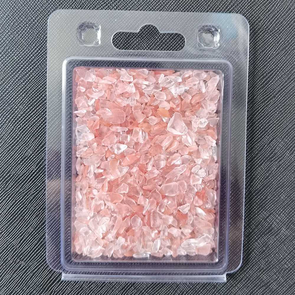 Chip Cherry Quartz Beads for Home Decoration & Decor Making Jewelry 100Gram Crushed Irregular Tumbled Stone Pieces Beads No hole in Plastic Box