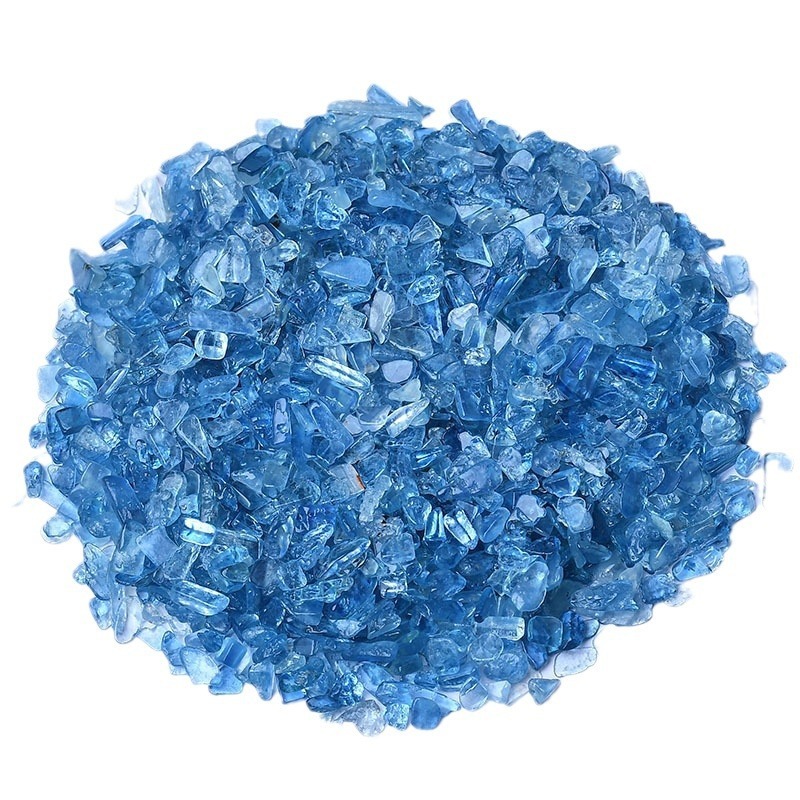 Chip Aquamarine  Beads for Home Decoration & Decor Making Jewelry 100Gram Crushed Irregular Tumbled Stone Pieces Beads No hole