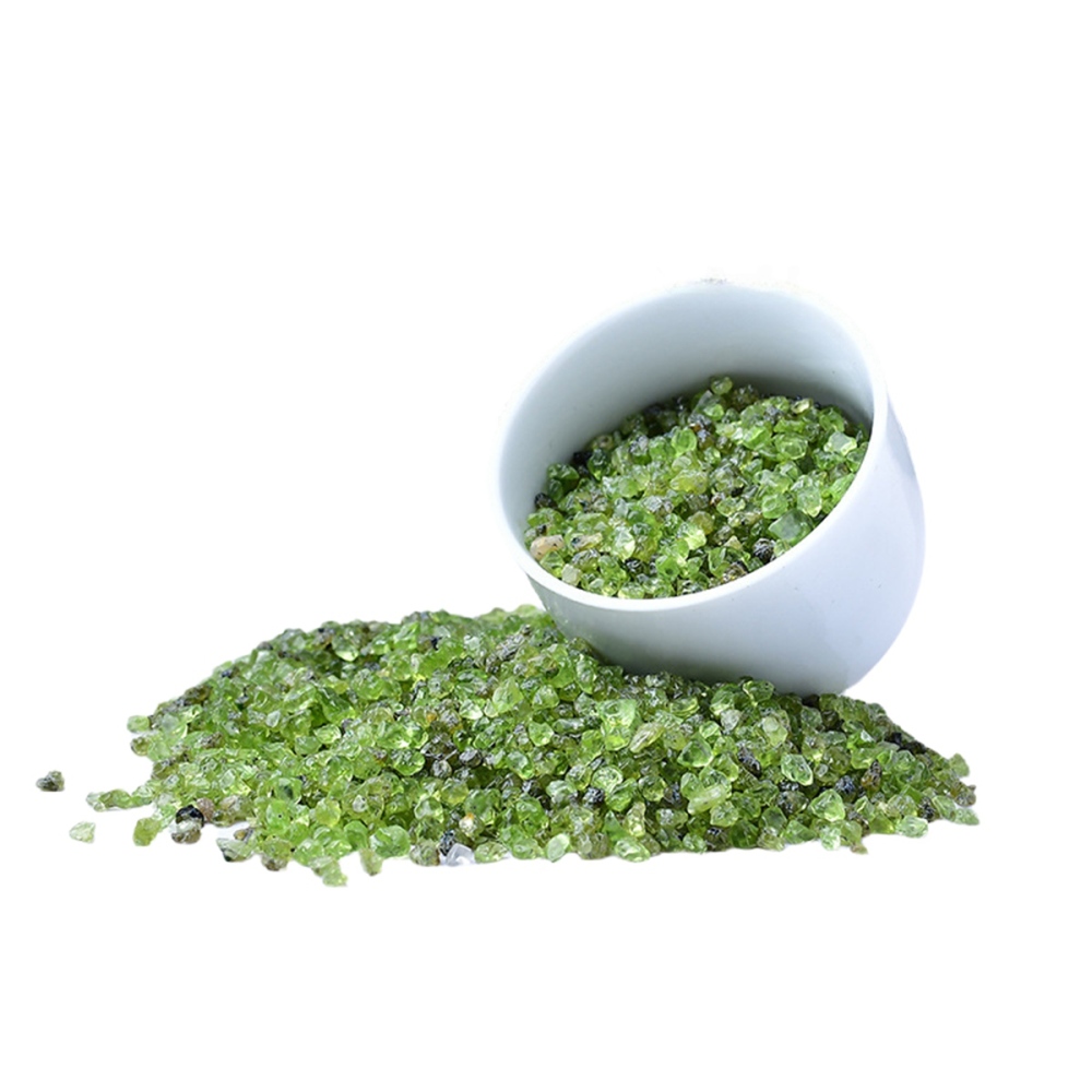 Chip Peridot Beads for Home Decoration & Decor Making Jewelry 100Gram Crushed Irregular Tumbled Stone Pieces Beads No hole