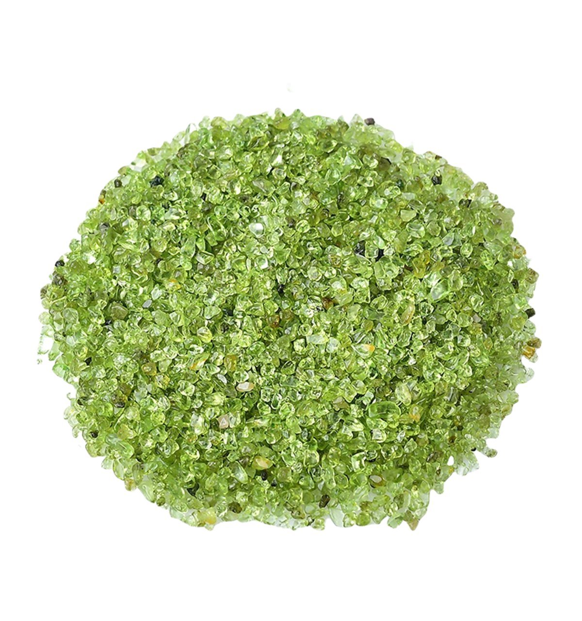 Chip Peridot Beads for Home Decoration & Decor Making Jewelry 100Gram Crushed Irregular Tumbled Stone Pieces Beads No hole