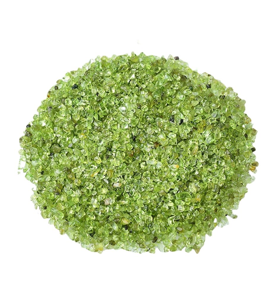 Chip Peridot Beads for Home Decoration & Decor Making Jewelry 100Gram Crushed Irregular Tumbled Stone Pieces Beads No hole