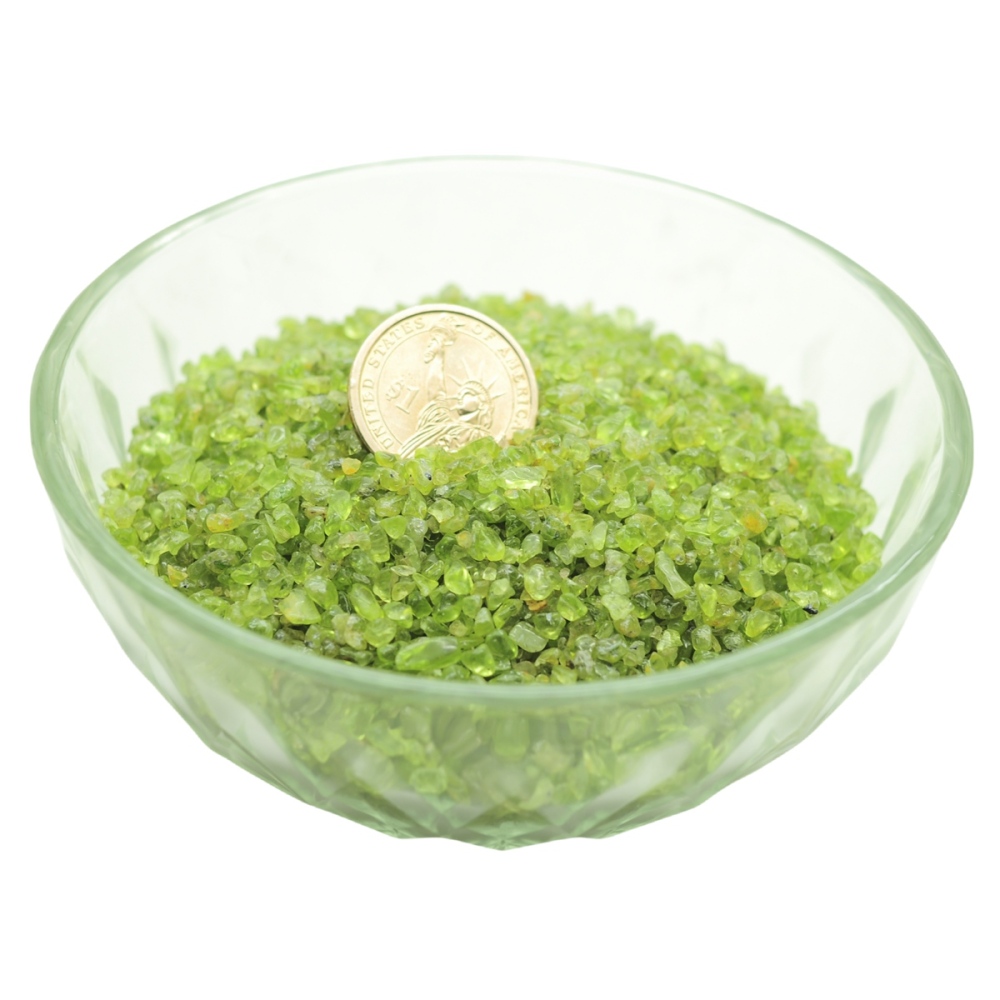 Chip Peridot Beads for Home Decoration & Decor Making Jewelry 100Gram Crushed Irregular Tumbled Stone Pieces Beads No hole