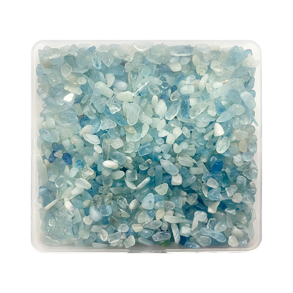 Chip Aquamarine  Beads for Home Decoration & Decor Making Jewelry 100Gram Crushed Irregular Tumbled Stone Pieces Beads No hole