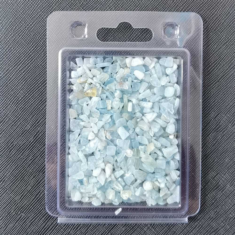 Chip Devil Aquamarine  Beads for Home Decoration & Decor Making Jewelry 100Gram Crushed Irregular Tumbled Stone Pieces Beads No hole