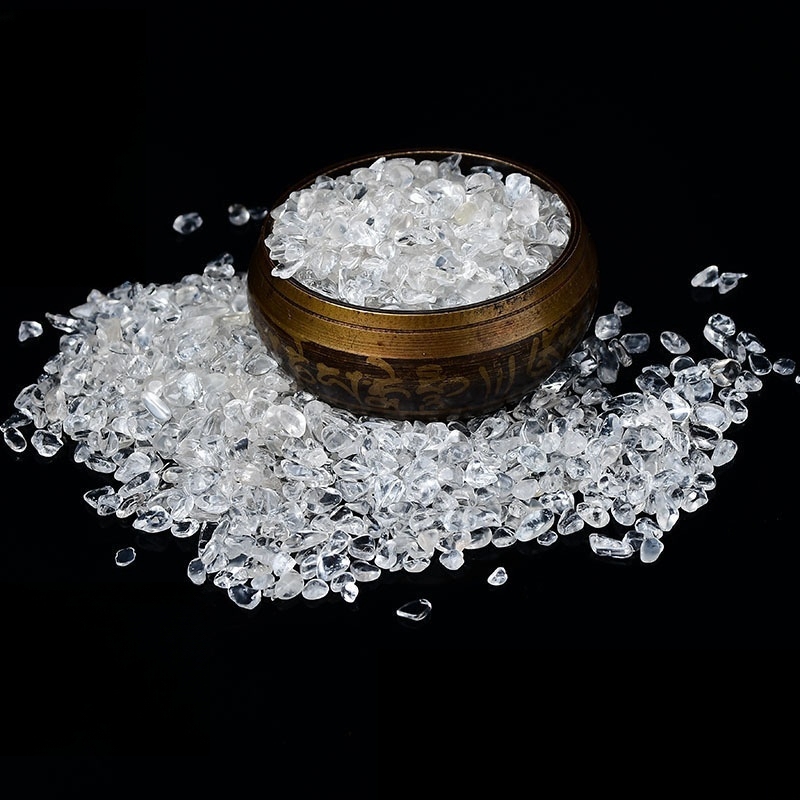 Chip Quartz Crystal Beads for Home Decoration & Decor Making Jewelry 100Gram Crushed Irregular Tumbled Stone Pieces Beads No hole
