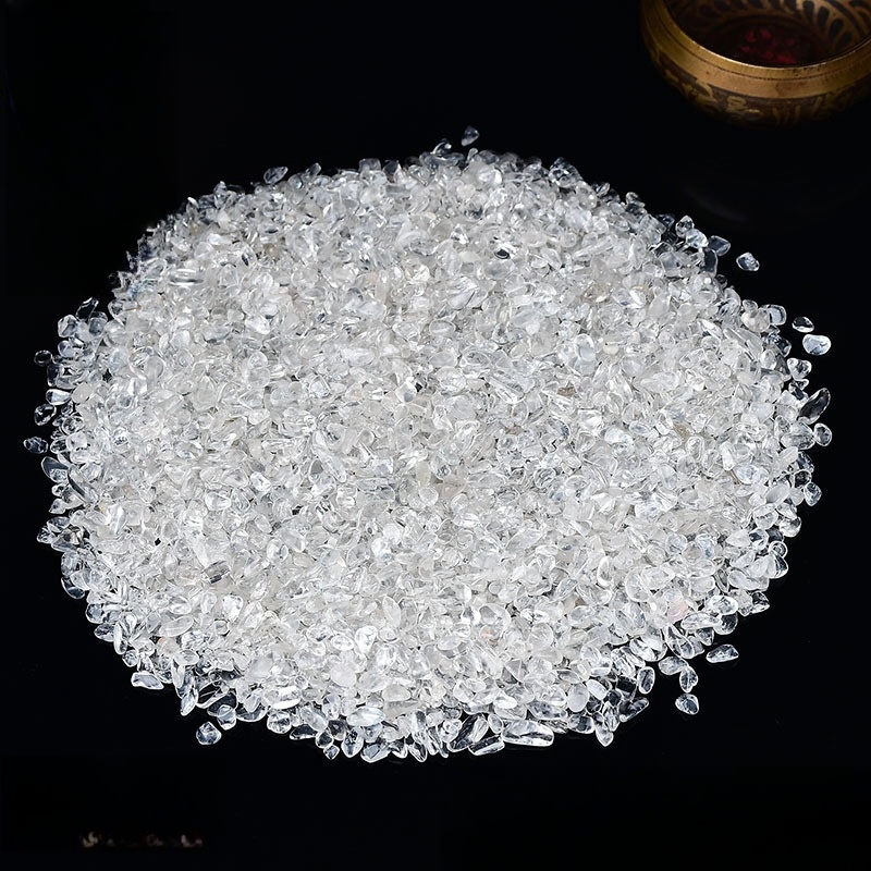 Chip Quartz Crystal Beads for Home Decoration & Decor Making Jewelry 100Gram Crushed Irregular Tumbled Stone Pieces Beads No hole