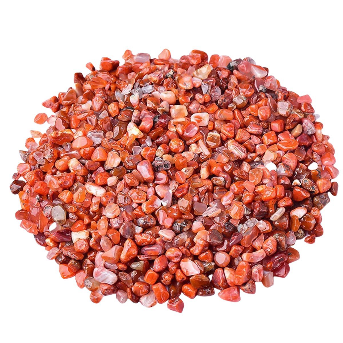 Chip South Red Agate Beads for Home Decoration & Decor Making Jewelry 100Gram Crushed Irregular Tumbled Stone Pieces Beads No hole