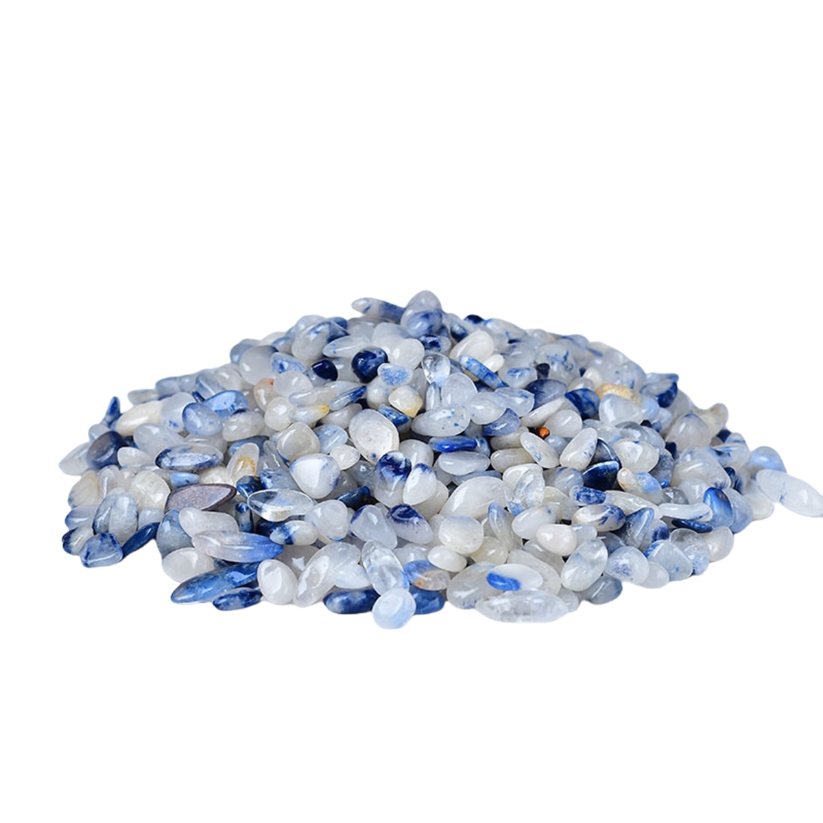 Chip Blue Quartz Rutilated Beads for Home Decoration & Decor Making Jewelry 100Gram Crushed Irregular Tumbled Stone Pieces Beads No hole
