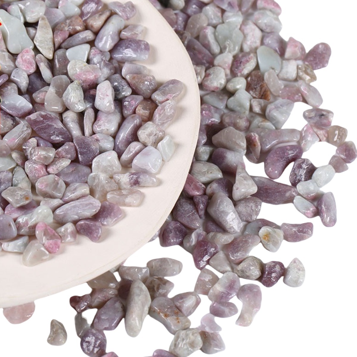 Chip Plum Blossom Tourmaline Beads for Home Decoration & Decor Making Jewelry 100Gram Crushed Irregular Tumbled Stone Pieces Beads No hole