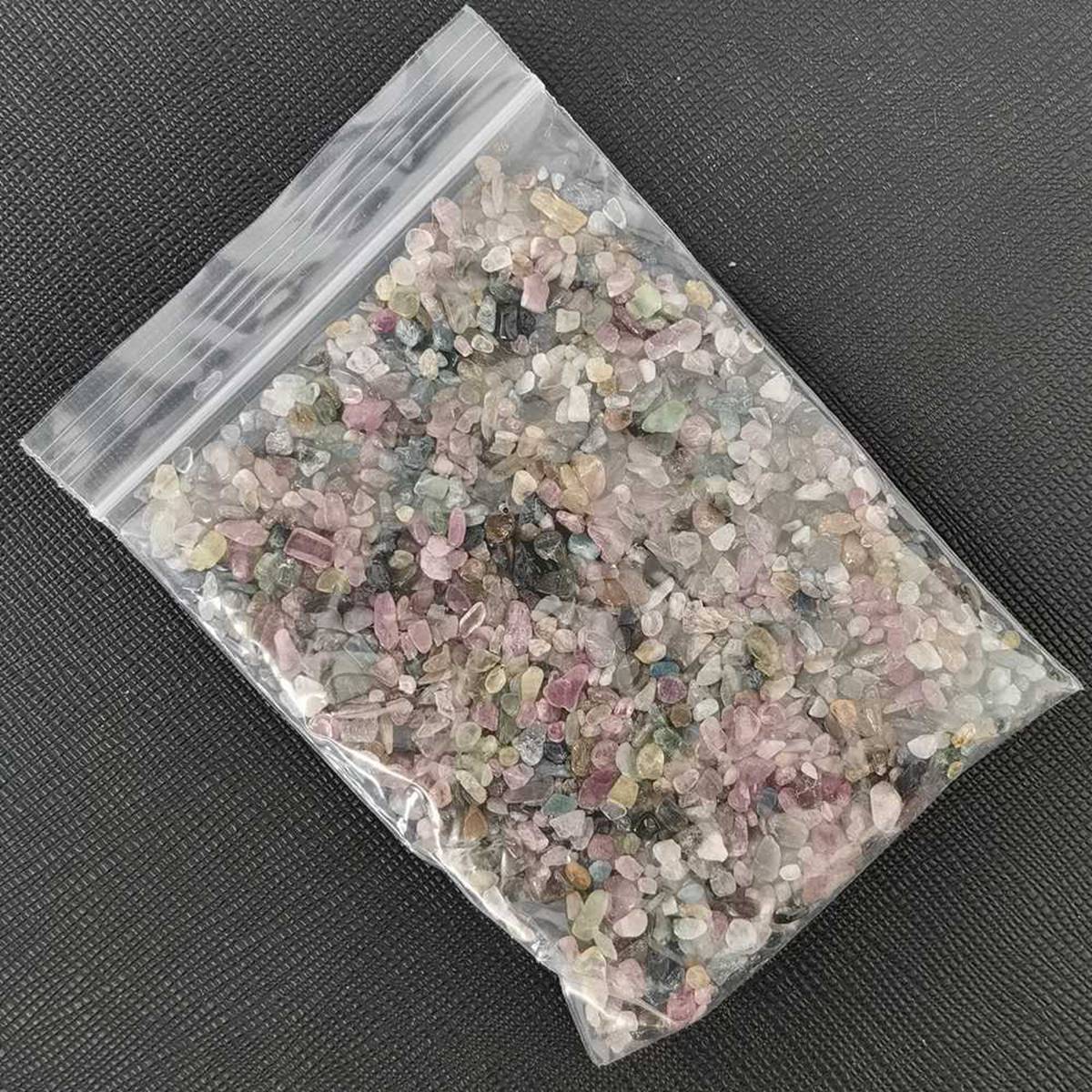 Chip Colorful Tourmaline Beads for Home Decoration & Decor Making Jewelry 100Gram Crushed Irregular Tumbled Stone Pieces Beads No hole